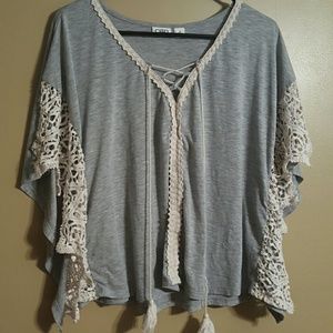 Cato crotchet top
